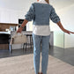 💥Dames 2-delige spijkerset met enkellange jeans