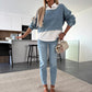 💥Dames 2-delige spijkerset met enkellange jeans