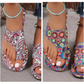 Lichtgewicht  platte sandalen voor dames🩴🎨Vintage en modern gecombineerd