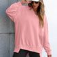 🍂✨Oversized damessweatshirt met V-hals, lange mouwen, tuniek, lichte trui