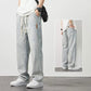 Herenloose rechte jeans