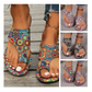 Lichtgewicht  platte sandalen voor dames🩴🎨Vintage en modern gecombineerd