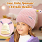 🔥Winter ouder-kind schattige gloeiende kleine monster gebreide muts