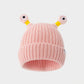 🔥Winter ouder-kind schattige gloeiende kleine monster gebreide muts