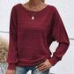 💜 LAATSTE DAG PROMOTIE - 50% KORTING 💜Effen gestreepte top met ronde hals en lange mouwen