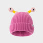 🔥Winter ouder-kind schattige gloeiende kleine monster gebreide muts