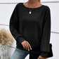 💜 LAATSTE DAG PROMOTIE - 50% KORTING 💜Effen gestreepte top met ronde hals en lange mouwen