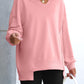 🍂✨Oversized damessweatshirt met V-hals, lange mouwen, tuniek, lichte trui