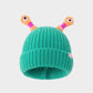 🔥Winter ouder-kind schattige gloeiende kleine monster gebreide muts