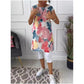 🌷Limited Time Offer 50% UIT💞Loose knielange jurk met vlinderprint
