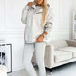 💕Je hoeft je geen zorgen meer te maken over wat je aan moet💕Loose en comfortabele driedelige set, inclusief een hoodie en sweatshirt