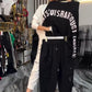 🌸Herfstspecial🌸 Casual damestop met letterprint en broek (2-delige set)