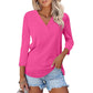 NIEUW🔥 Loszittende tops met V-hals en 3/4 mouwen voor dames