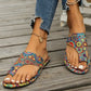 Lichtgewicht  platte sandalen voor dames🩴🎨Vintage en modern gecombineerd