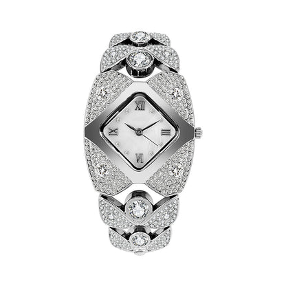 💎49% korting⌚Dames retro quartzhorloge met fonkelende strass steentjes