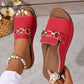 👡✨ sandalen met gouden gesp