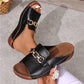 👡✨ sandalen met gouden gesp