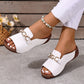 👡✨ sandalen met gouden gesp
