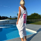 Losse mouwloze jumpsuit met een V-hals voor vrouwen in de zomer