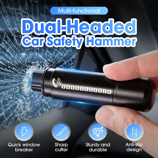 🔥Hot new products🔥Multifunctionele veiligheidshamer met twee koppen voor in de auto💥Out and about driving essentials!