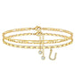 💕Gelaagde Gouden Enkelband voor Vrouwen