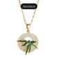 Moderne Oosterse Stijl Bamboe Oorbellen en Ketting