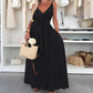 💜LAATSTE DAG PROMOTIE - 50% KORTING💜 Vrouwen Spaghetti Maxi Dress met Taillebandje