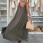 💜LAATSTE DAG PROMOTIE - 50% KORTING💜 Vrouwen Spaghetti Maxi Dress met Taillebandje