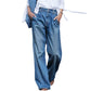 Casual stonewashed jeans voor dames