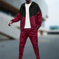 Heren Contrast Hoodie & Tapered Joggers Sportset