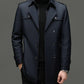 ⏳Tijdelijke aanbieding⏰Halflange trenchcoat voor heren met uitneembare voering👔