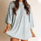 Dames Soft Casual Oversized Gestreepte Top