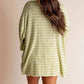 Dames Soft Casual Oversized Gestreepte Top