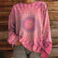 Losvallend tie-dye sweatshirt voor dames