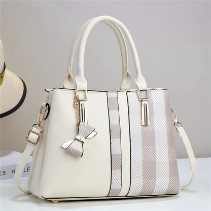 Elegante patchwork tas - meerlaags ontwerp