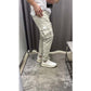 Casual heren-cargobroek in effen kleuren