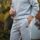 Heren Gebreide Jacquard 2-Delige Set - Sweatshirt & Joggingbroek