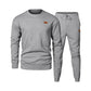 Heren Gebreide Jacquard 2-Delige Set - Sweatshirt & Joggingbroek