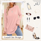 ✨Casual damesblouse met ronde hals en lange mouwen