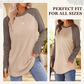 ✨Casual damesblouse met ronde hals en lange mouwen