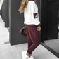 Color-Block Pullover Hoodie & Joggingbroek Set