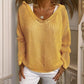 Dames Crochet Hollow Out Hooded Long Sleeve Tops