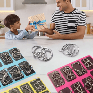 ✨50% OFF - While Supplies Last✅Metal Puzzle Ring Set (8-Piece)
