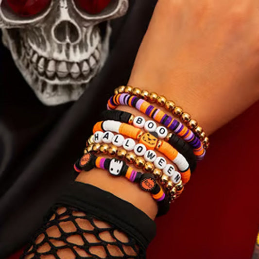 🎃👻7-delige nieuwe Ambiance Halloween-armbandenset💖