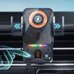 Slimme 2-in-1 automatisch roterende autotelefoonhouder en draadloze oplader