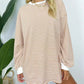 🌈Casual gestreepte oversized trui met ronde hals voor dames