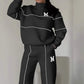 Casual sweatshirt 2-delige set met lijn