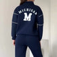 Casual sweatshirt 2-delige set met lijn