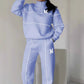Casual sweatshirt 2-delige set met lijn