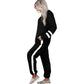 Dames 2-delig sweatsuit met ronde hals en kleurblokken